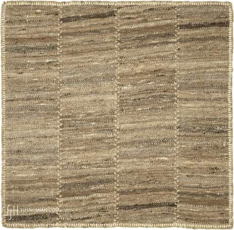 VINTAGE KILIM COMPOSITION carpet, Persia, circa 1940, 1'11" x 1'11", ref 37585