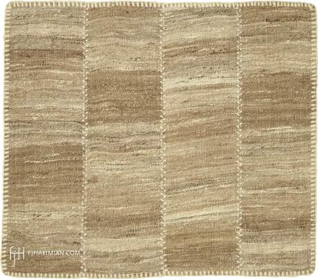 VINTAGE KILIM COMPOSITION carpet, Persia, circa 1940, 1'9" x 2'0", ref 37632