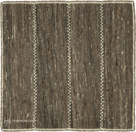 VINTAGE KILIM COMPOSITION carpet, Persia, circa 1930, 2'0" x 2'0", ref 47411