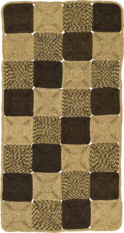 Panels Mat, Woven Mat, South Africa, circa 2017, 7'4" x 3'9", ref 47574