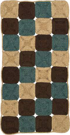 Panels Mat, Woven Mat, South Africa, circa 2017, 7'2" x 3'9", ref 47617