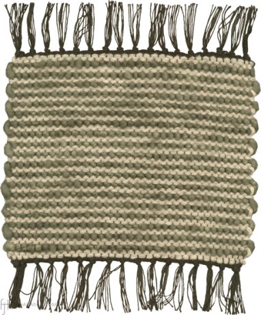 Mohair & Calico Rug, Woven Mat, South Africa, circa 2018, ref 57434 (CS-Mohair Calico-Alternative Weave)