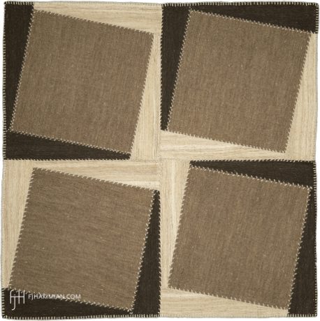 VINTAGE KILIM COMPOSITION carpet, 3'0" x 3'0", ref 67991
