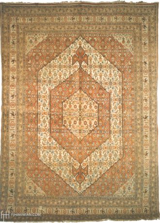 Tabriz carpet, Iran, circa 1890, 11'3" x 8'2", ref 07058