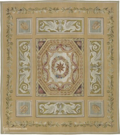 Directoire Aubusson, Traditional carpet, ref Custom