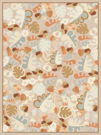 Deco Foliage, Modern carpet, ref Custom