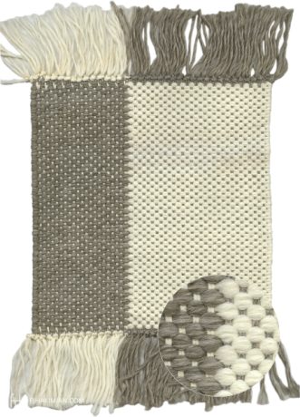 Indoor & Outdoor carpet, ref FC-Bogatell-White/Grey