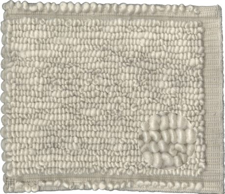 Sardinian Carpet, Sardinia, ref TC-Mohair Sardinia-White