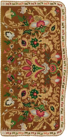 French Needle Point carpet, France, circa 1880, 4'0" x 2'0", ref 02151