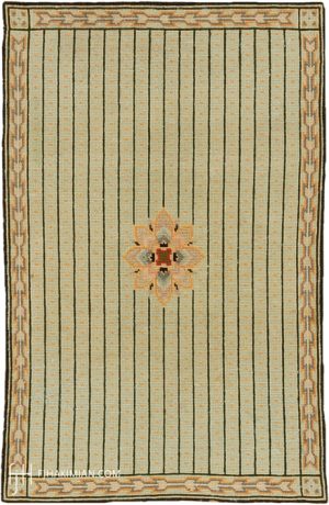 French Needlepoint carpet, France, circa 1890, 2'4" x 1'6", ref 02320