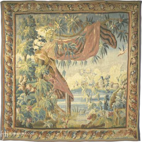 Aubusson tapestry, France, 18th Century, 8'7" x 8'9", ref 02576