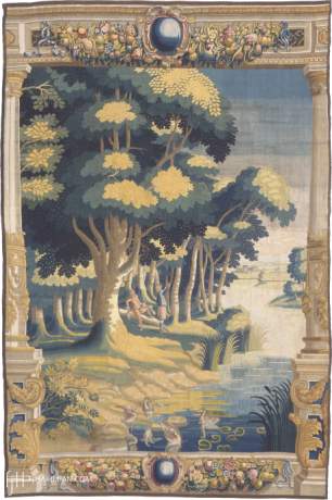 Delft Pastoral Tapestry, Netherlands, circa 1650, 11'8" x 7'7", ref 02654
