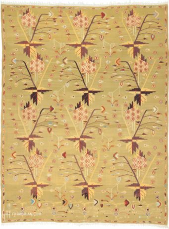 Turkish Bessarabian Kilim carpet, Turkey, circa 1920, 12'9" x 9'10", ref 02801