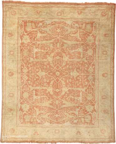 Oushak carpet, Turkey, circa 1880, 17'10" x 14'3", ref 04002