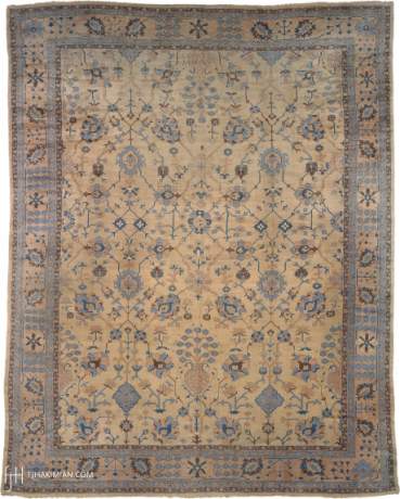 Oushak carpet, Turkey, circa 1910, 17'8" x 13'9", ref 04066