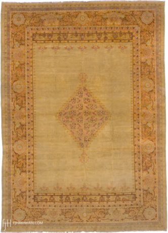 Oushak carpet, Turkey, circa 1920, 14'6" x 10'3", ref 04092
