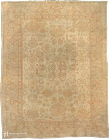 Oushak carpet, Turkey, circa 1880, 16'6" x 12'11", ref 04100
