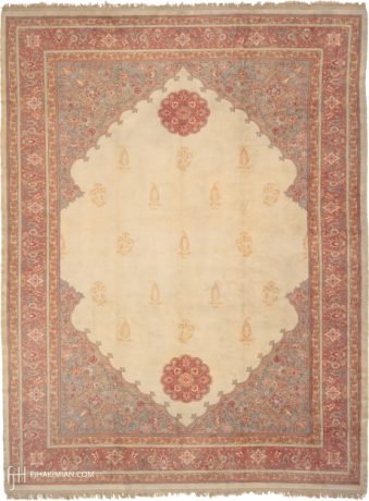 Oushak carpet, Turkey, circa 1930, 14'1" x 10'8", ref 04102
