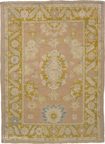 Oushak carpet, Turkey, circa 1900, 12'2" x 8'11", ref 04105