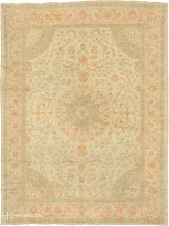 Oushak carpet, Turkey, circa 1890, 14'6" x 11'1", ref 04151