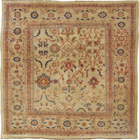 Ziegler Sultanabad carpet, Persia, circa 1890, 11'1" x 11'0", ref 06209