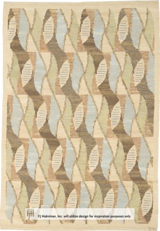 Brita, Swedish Flatweave carpet, China, circa 2004, 9'8" x 6'8", ref 16494