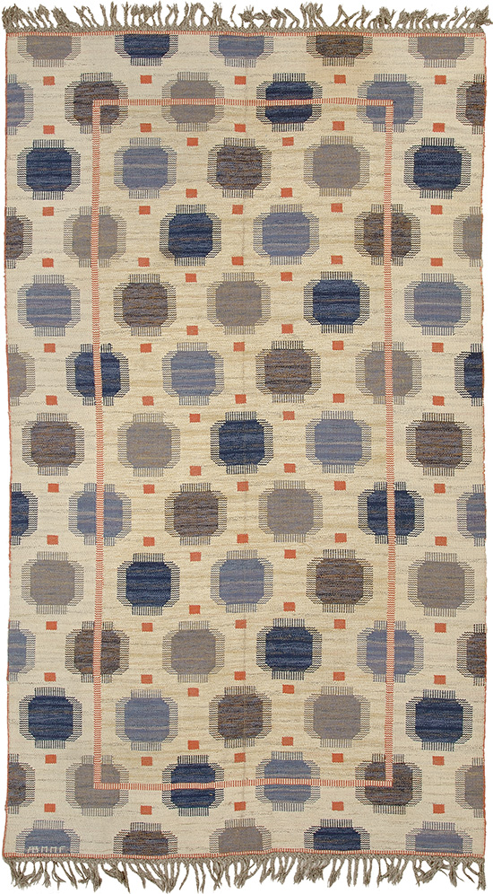 02544 Swedish Flat Weave Rug | FJ Hakimian