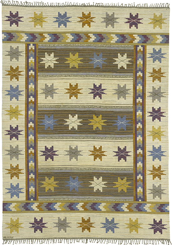 #02732 Swedish Flat Weave Rug | FJ Hakimian