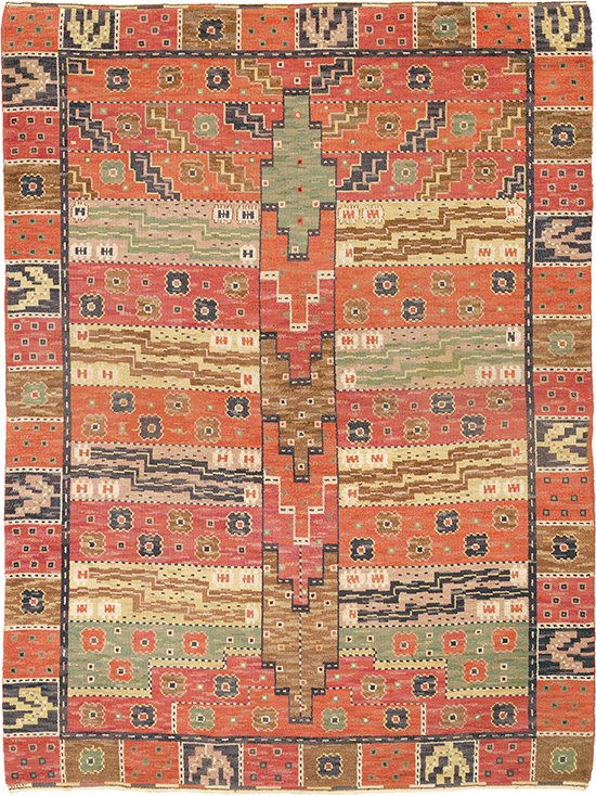 03403 Swedish Flat Weave Rug | FJ Hakimian