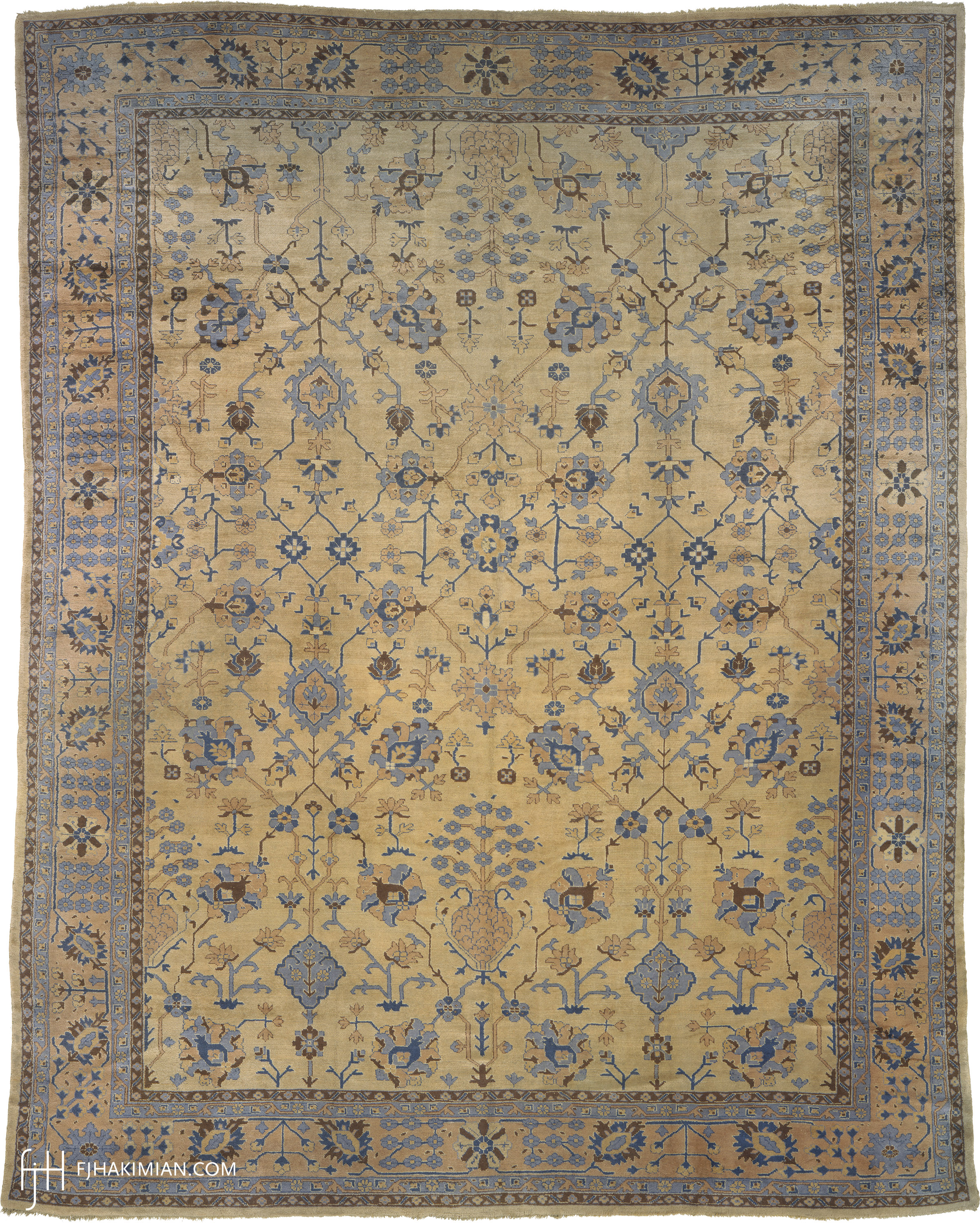 Turkish Oushak Rug #04066 | FJ Hakimian