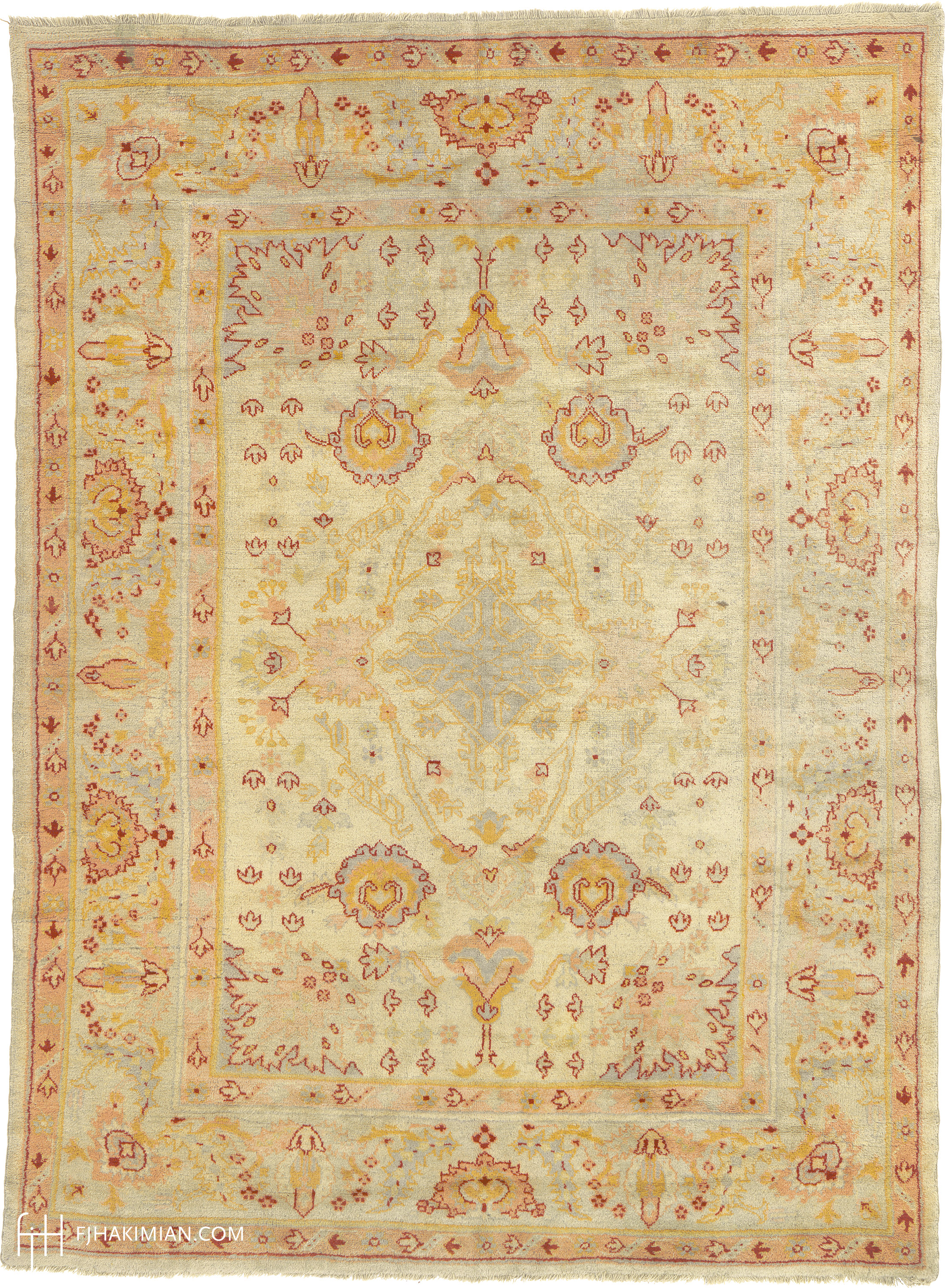 Turkish Oushak Rug #04109 | FJ Hakimian