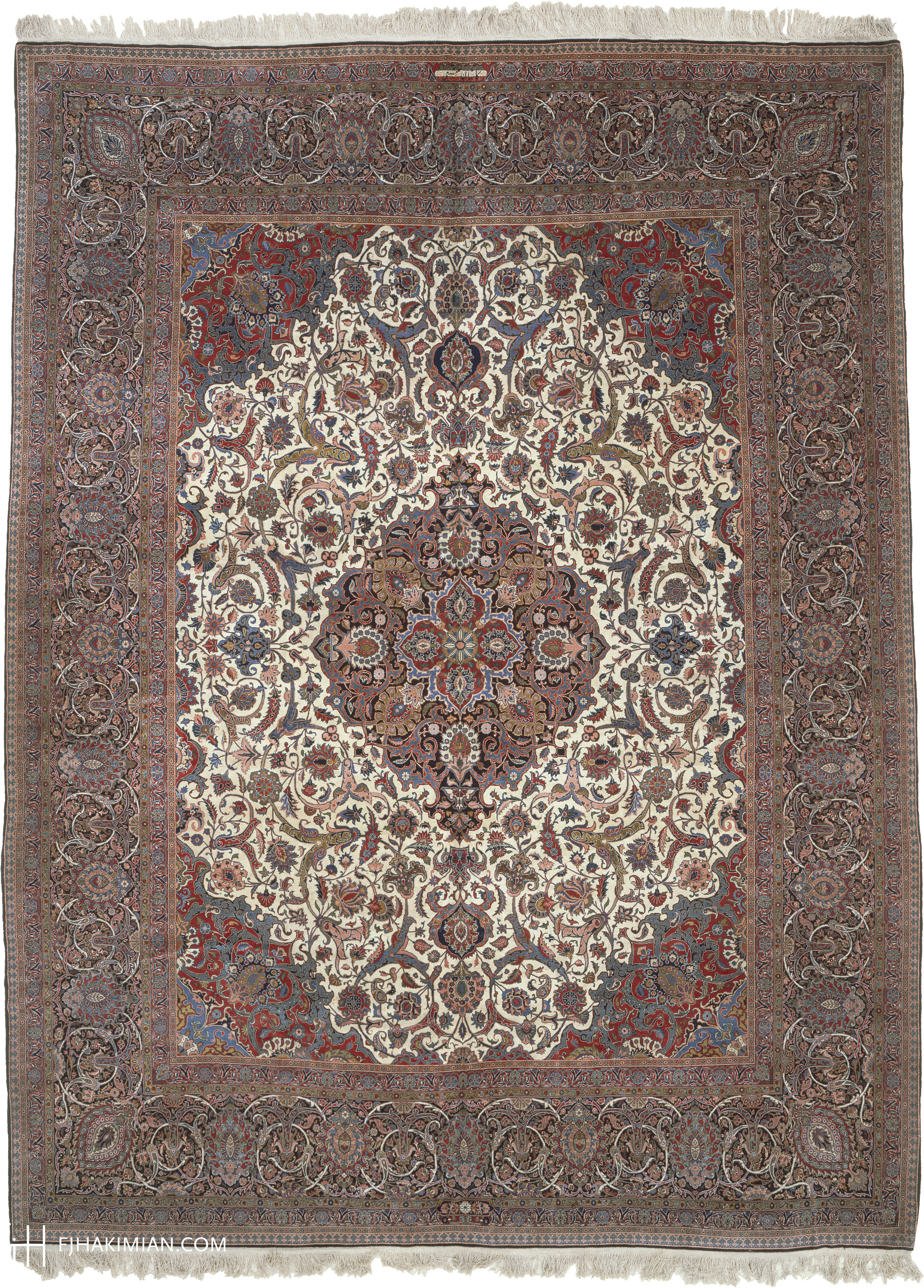 10029 Persian Dabir Kashan Rug | FJ Hakimian