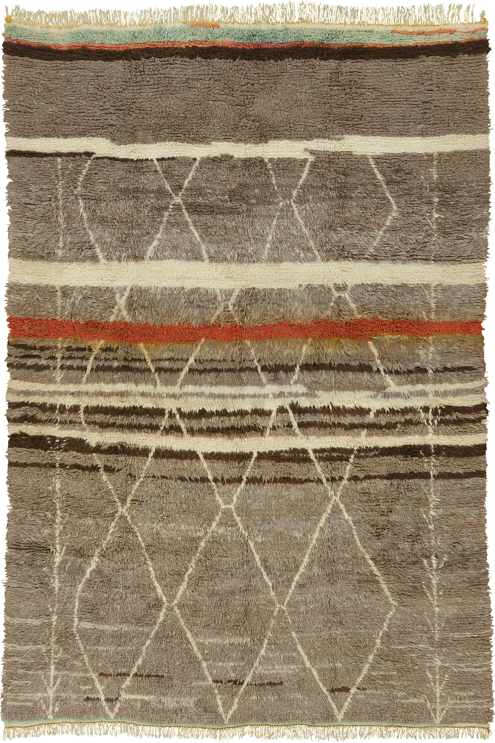 Beni Ourain Design | Custom Moroccan Carpet | Berber Carpet | Ref #15203 | FJ Hakimian | Carpet Gallery in NY
