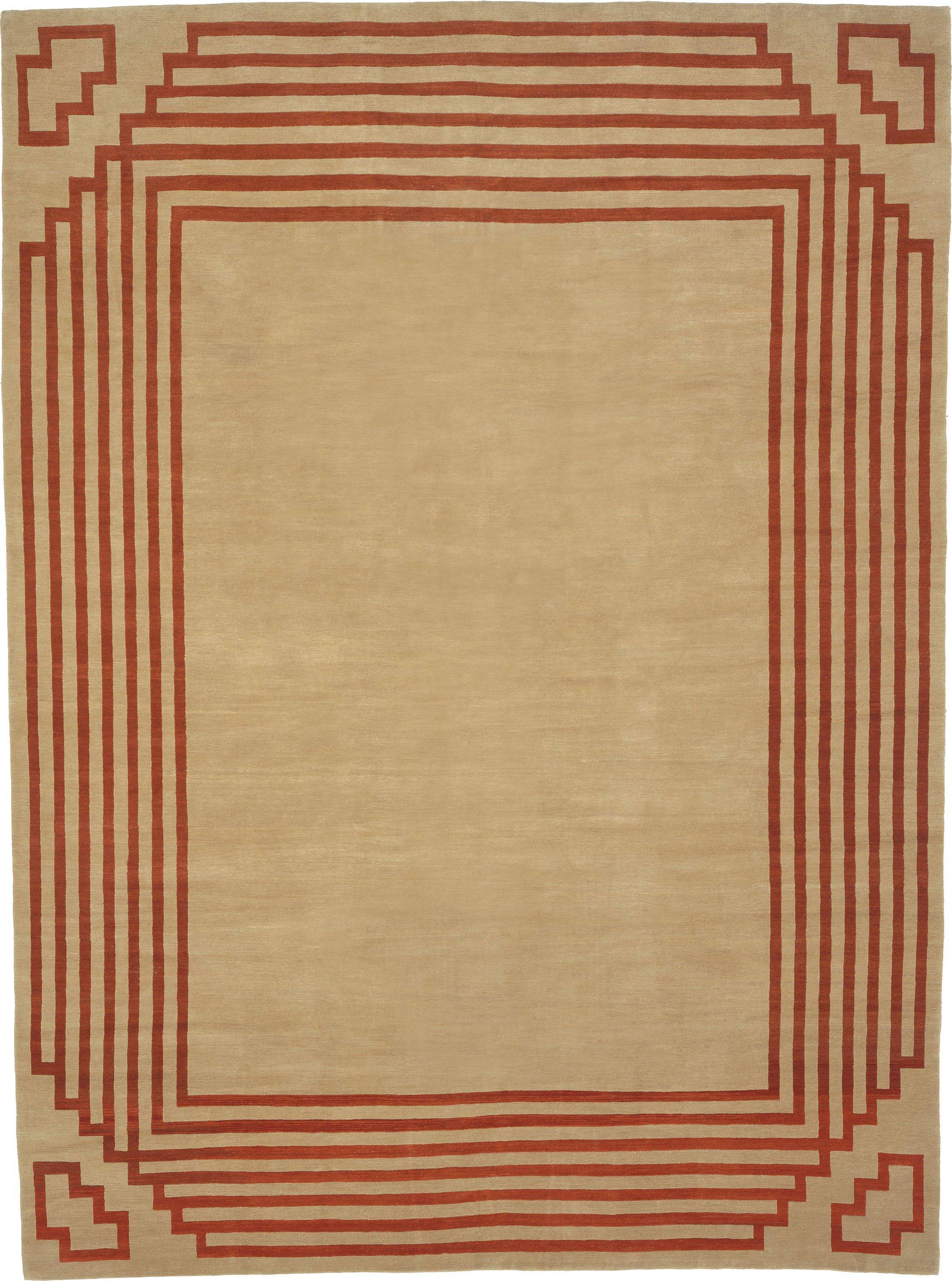 16035 Deco Border Design | Custom Modern & 20th Century Design Carpet | FJ Hakimian | Carpet Gallery in NYC