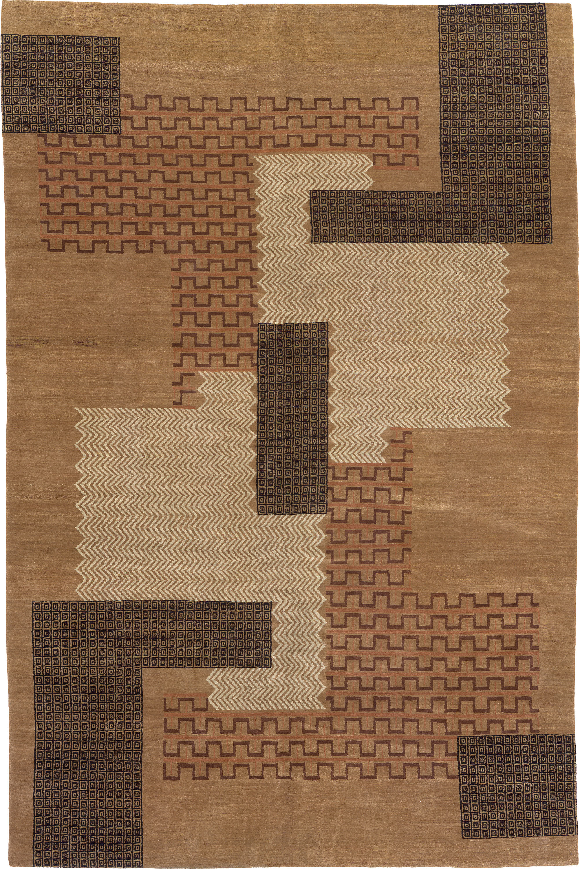 Bruhns Jigsaw Design | Custom Modern Design | FJ Hakimian | Carpet Gallery in NY