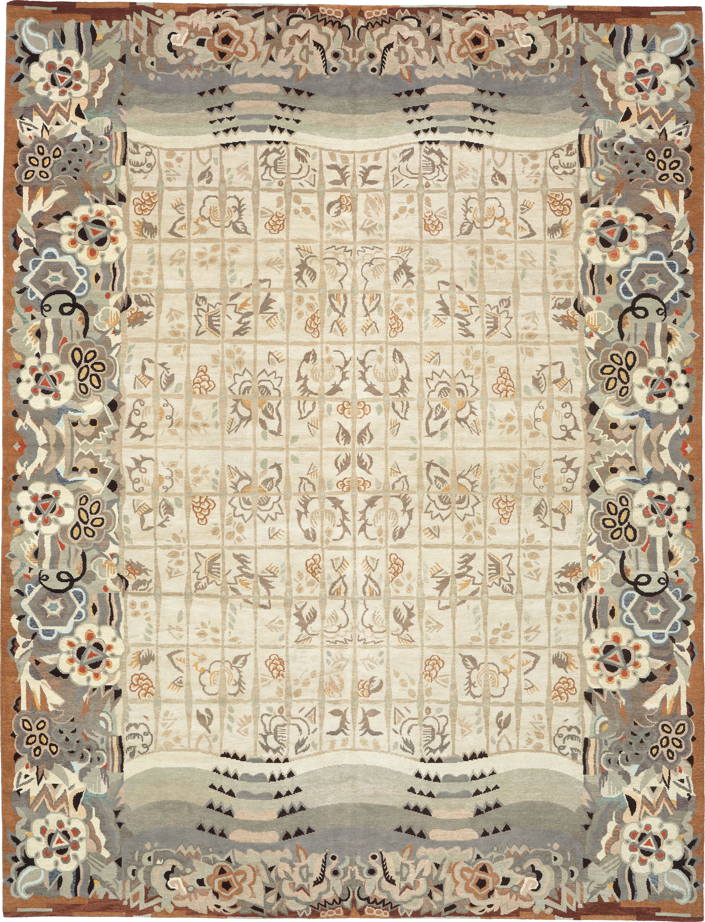 16756 Window Savonnerie Design | Custom Modern & 20th Century Design Carpet | FJ Hakimian | Carpet Gallery in NYC