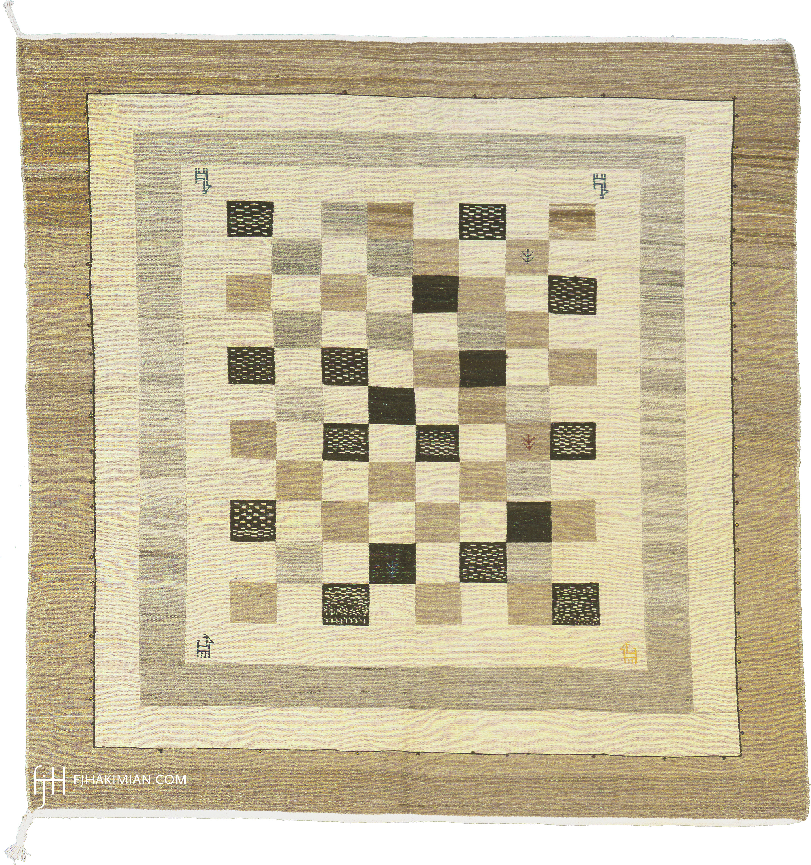 Soumak Design | Custom Soumak Undyed Wool Carpet | FJ Hakimian | Carpet Gallery in NY