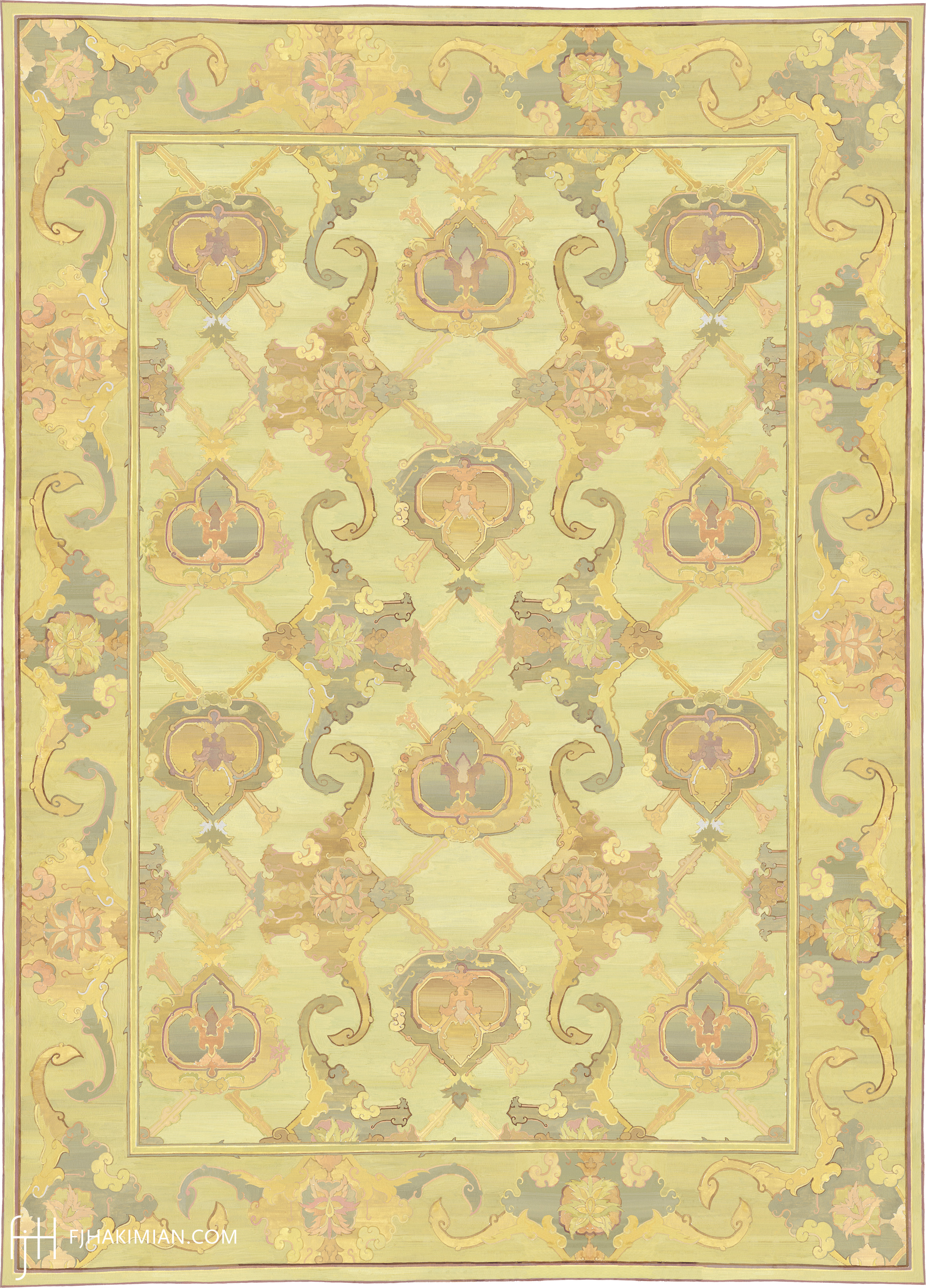 16749 Sea Green | Custom Traditional Design Carpet | FJ Hakimian | Carpet Gallery in NYC