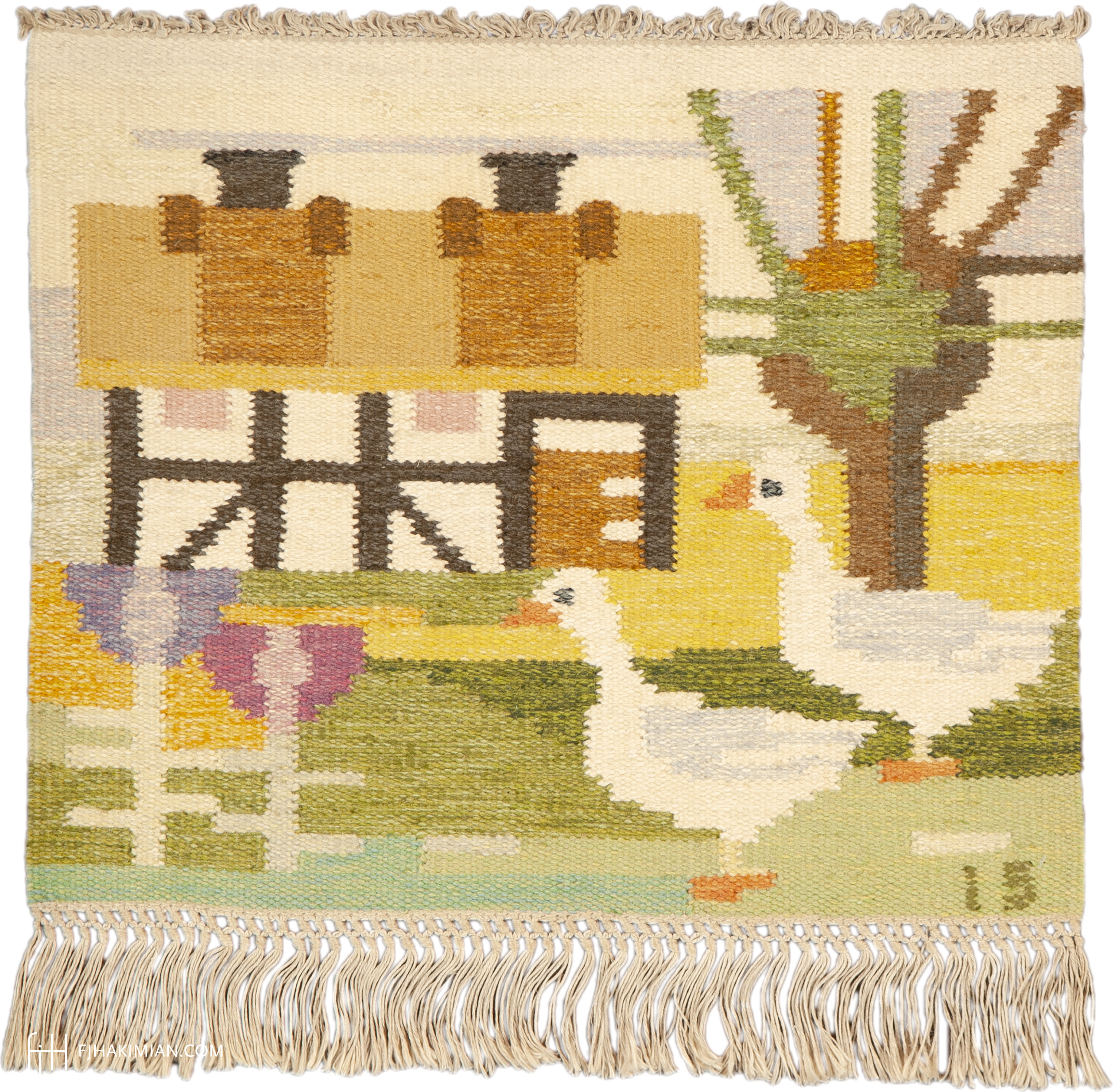 Swedish Vintage Wall hanging by Ingegerd Silow | FJ Hakimian | Carpet Gallery in NYC