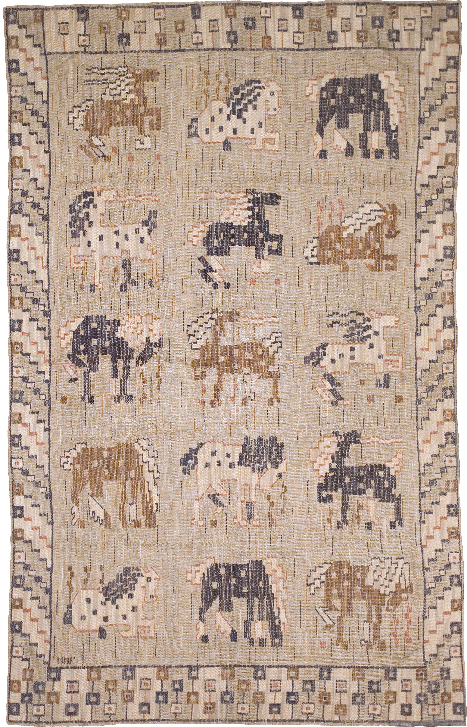 Swedish Vintage Wall Hanging by Märta Måås-Fjetterström | FJ Hakimian | Carpet Gallery in NYC