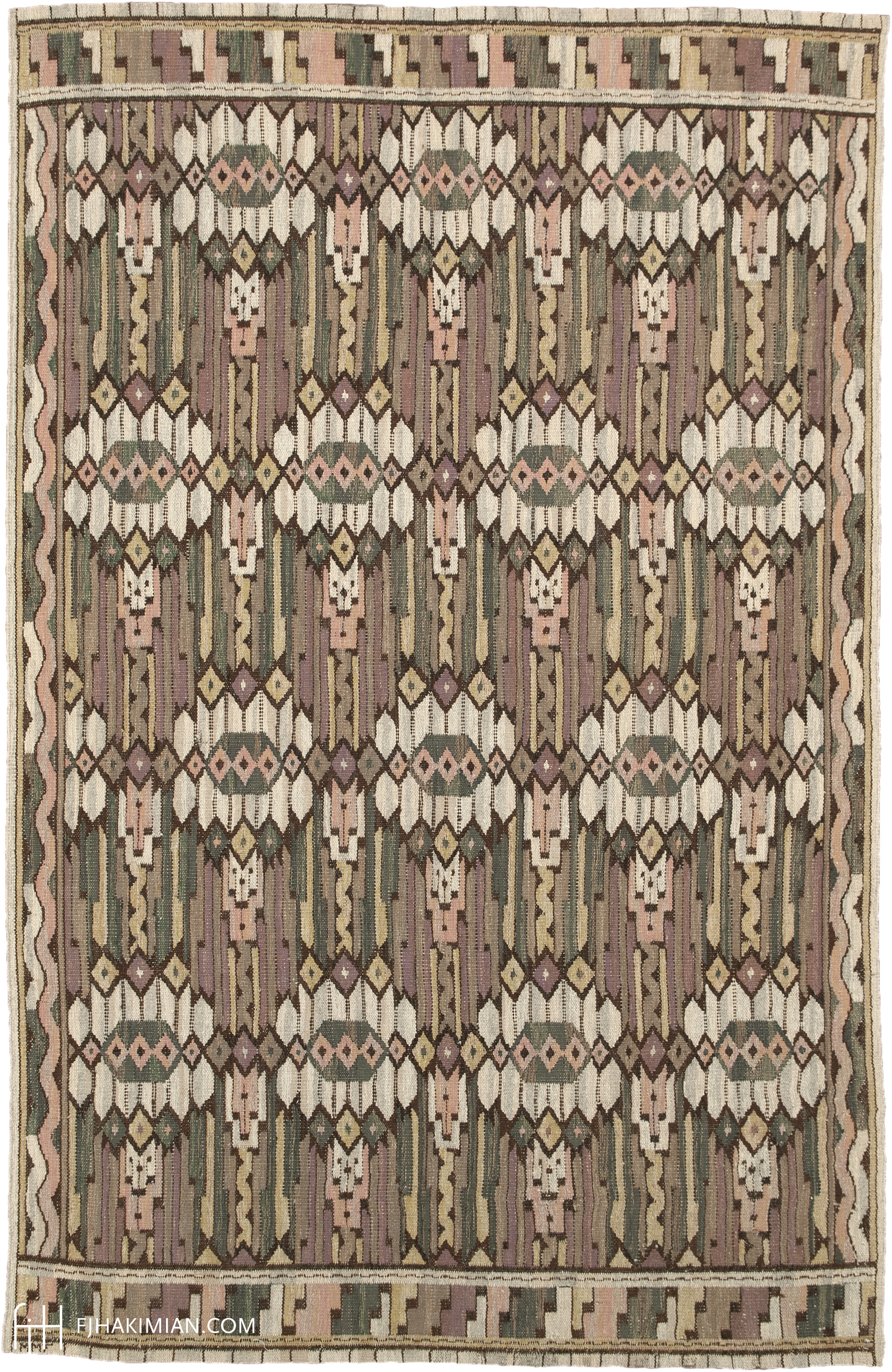 Swedish Vintage Wall Hanging by Märta Måås-Fjetterström | FJ Hakimian | Carpet Gallery in NYC