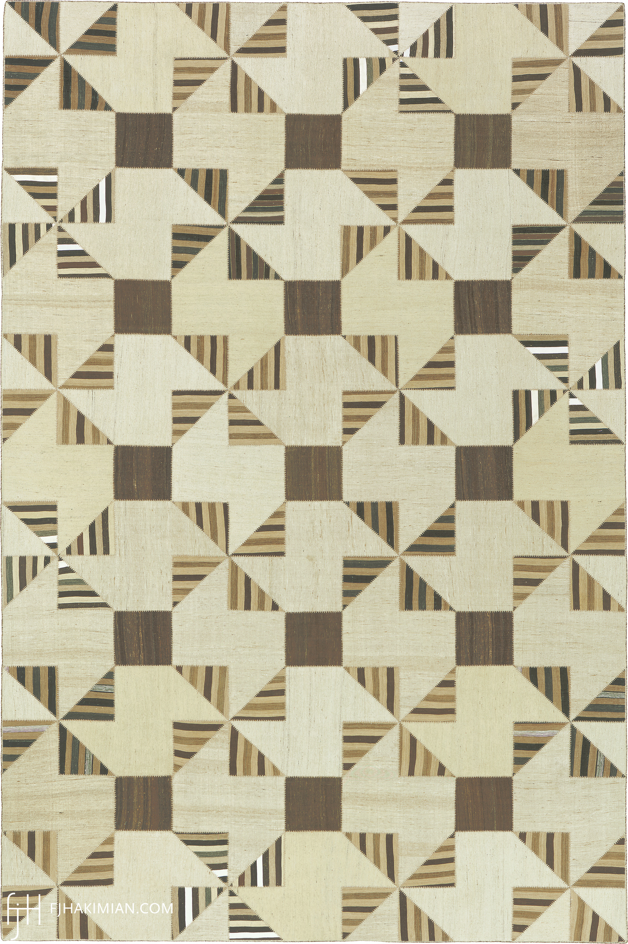 23097 Vintage Kilim Composition | FJ Hakimian