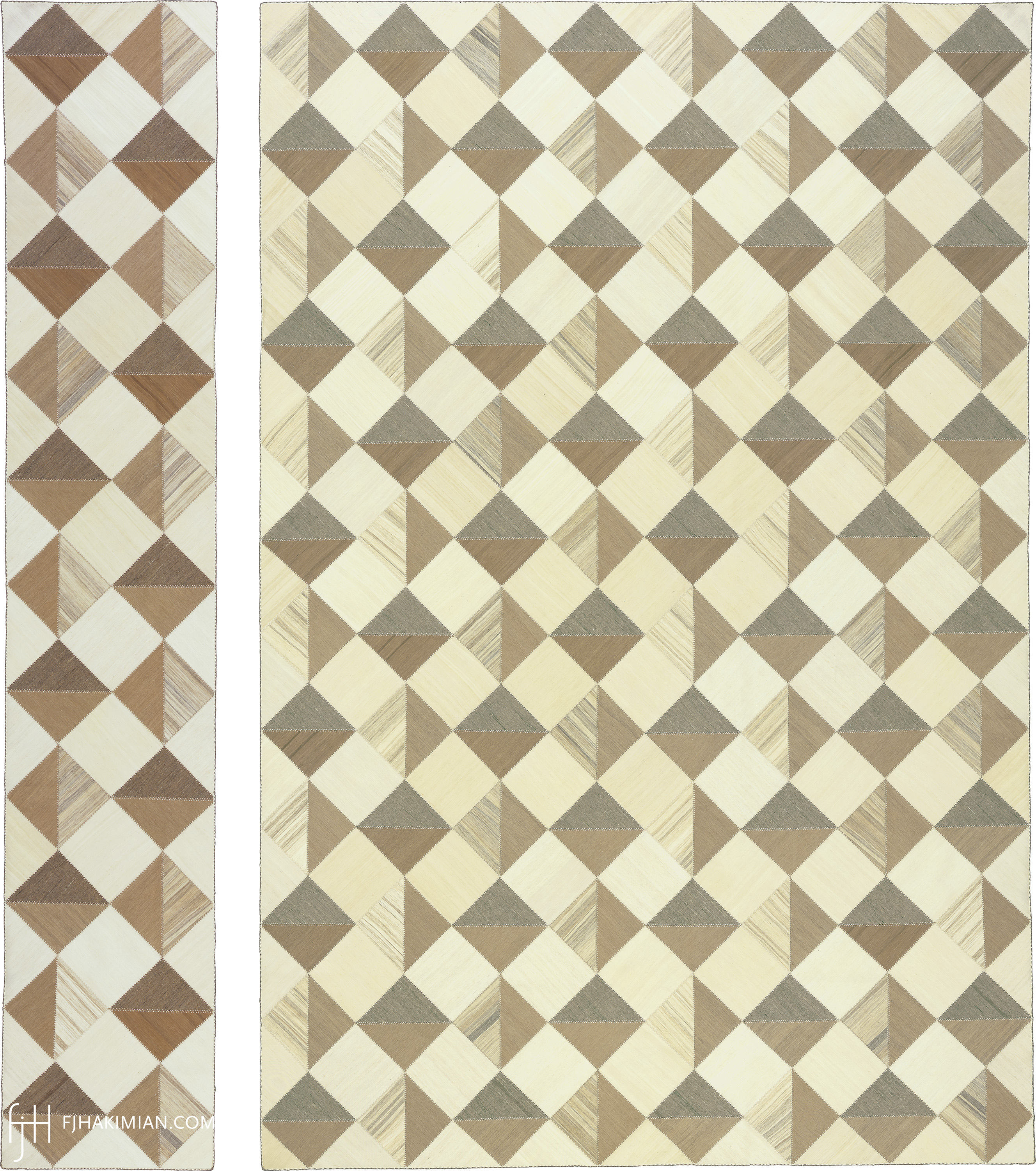 23206 & 23200 Vintage Kilim Composition | FJ Hakimian