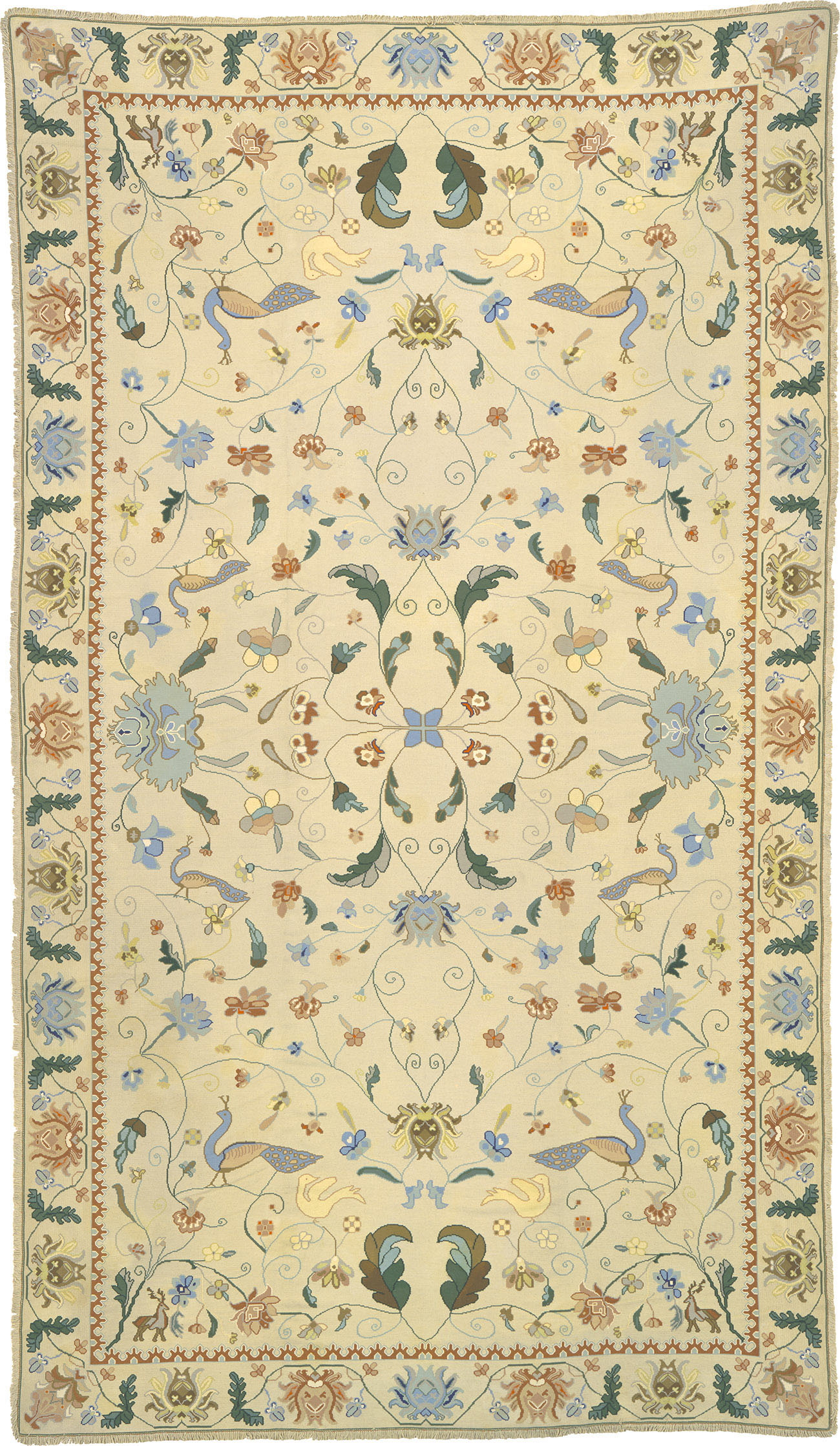 Vintage Arraiolos Rug #2577 | FJ Hakimian Carpet Gallery in New York