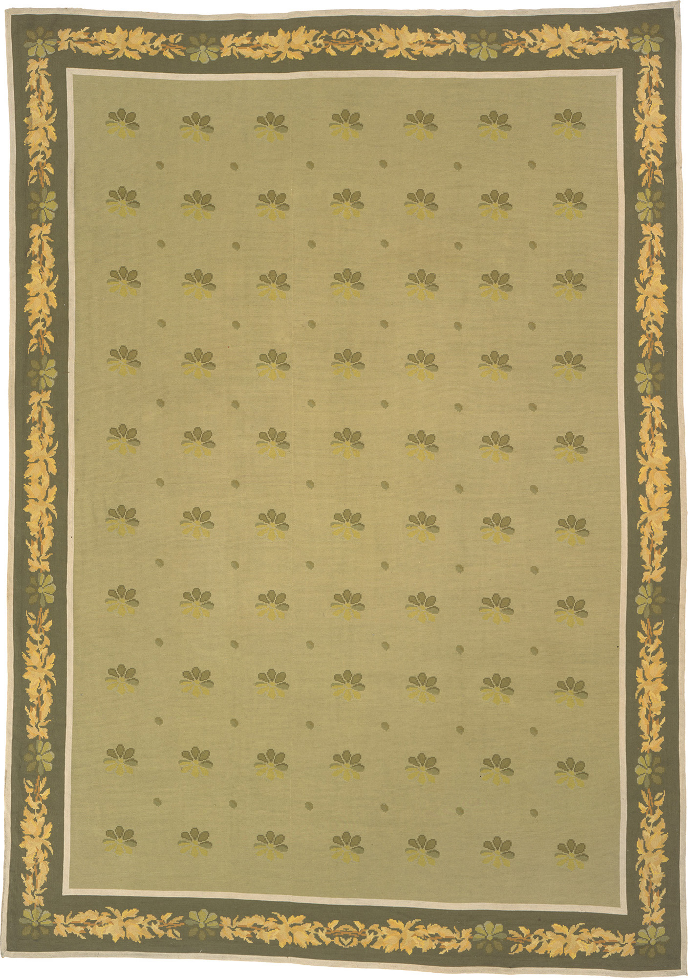 Vintage Arraiolos Rug #2580 | FJ Hakimian Carpet Gallery in New York