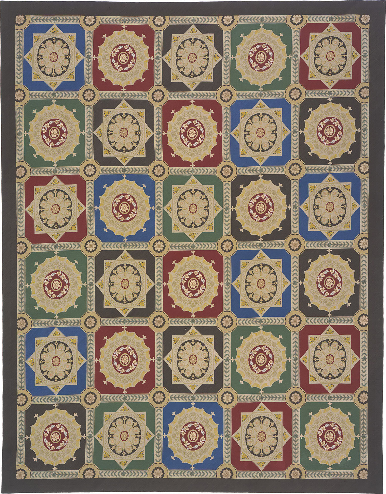 Vintage Arraiolos Rug #2619 | FJ Hakimian Carpet Gallery in New York