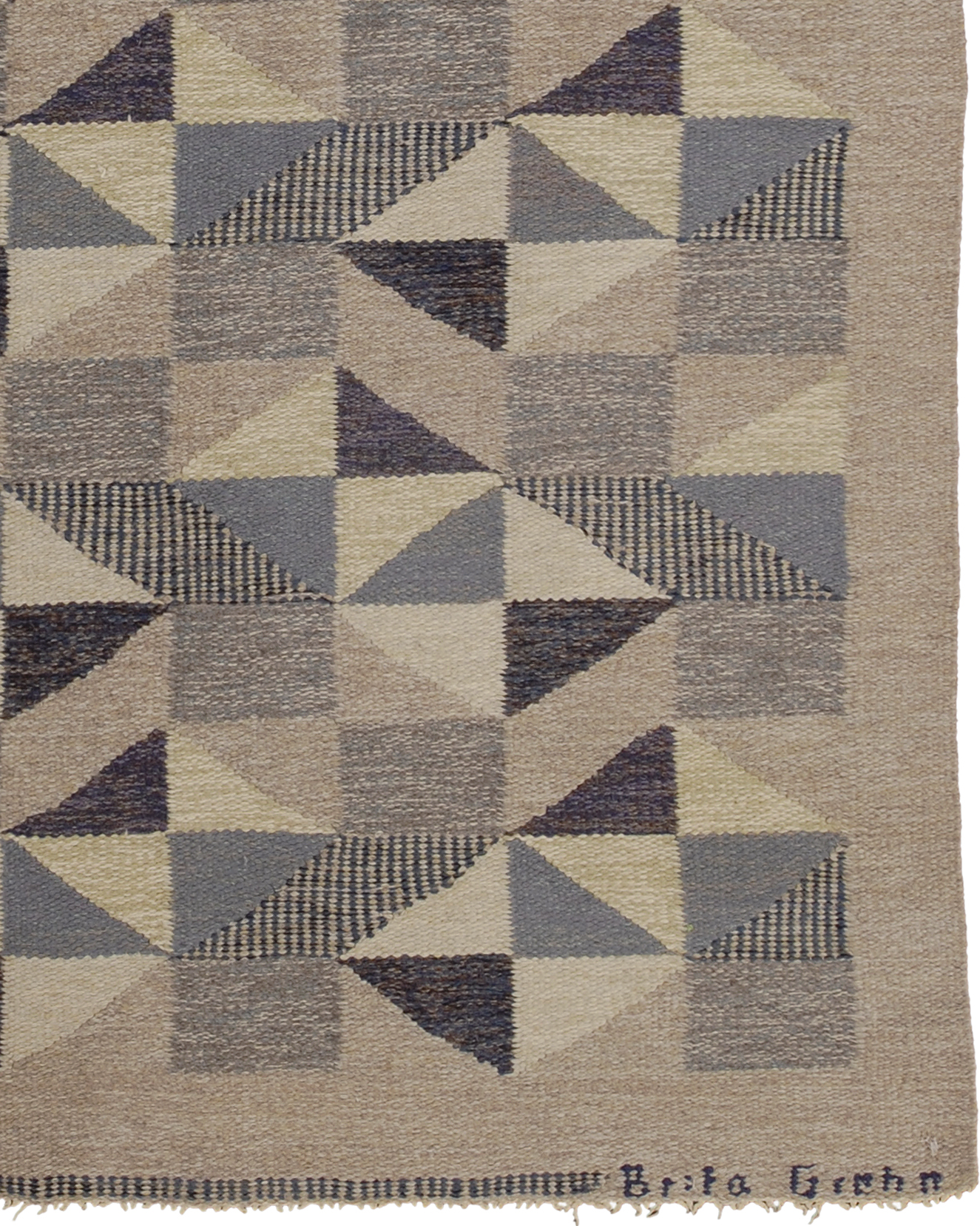 Swedish Flat Weave Rug #02810 | FJ Hakimian