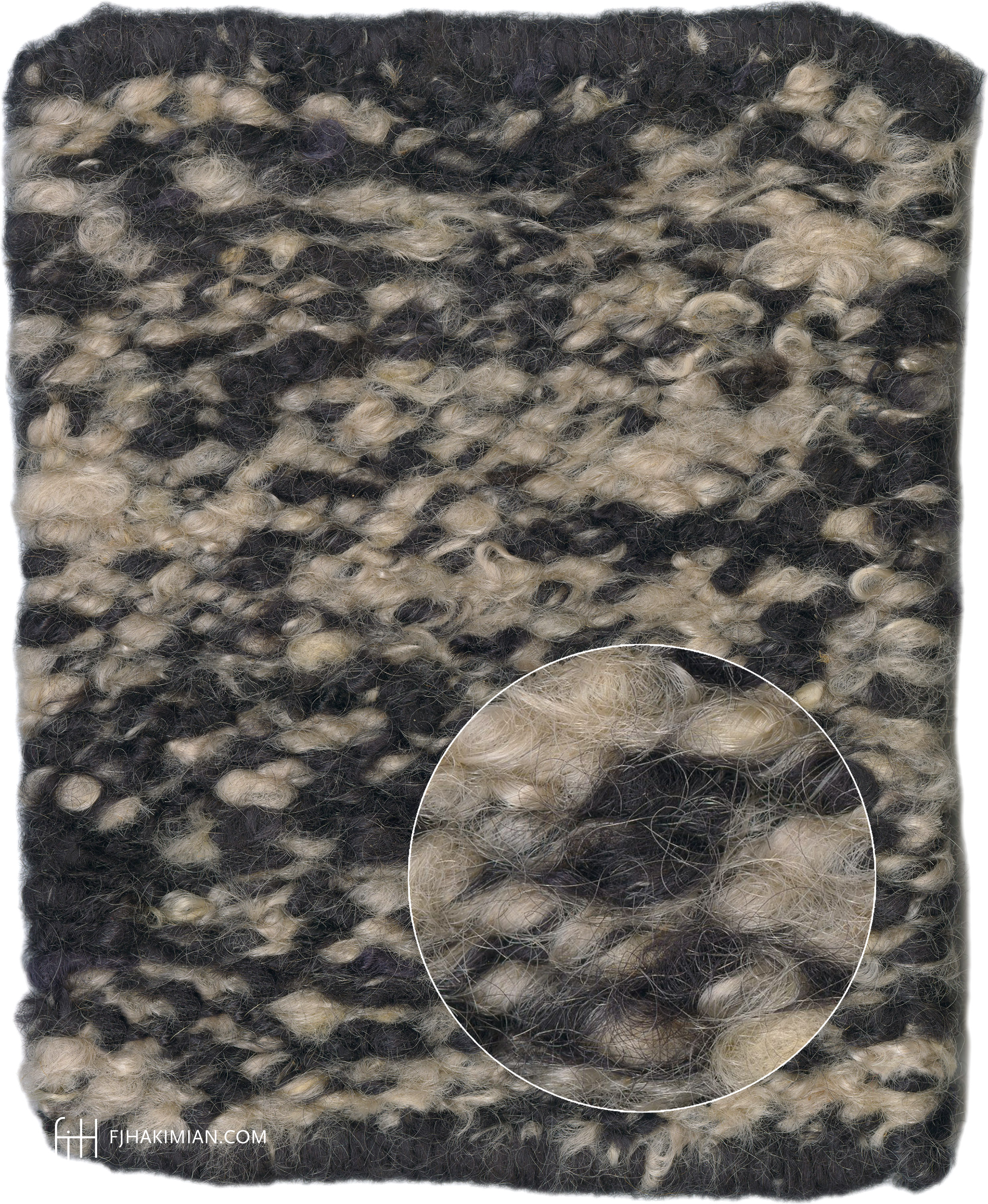 77801 | KL Marbled Midnight Mohair Design | Custom Mohair Carpet | FJ Hakimian | Carpet Gallery in NYC