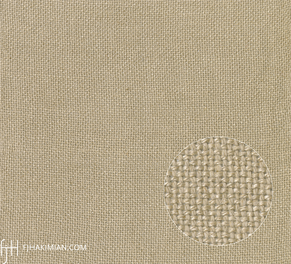 AB-Thick Natural Grey Linen Upholstery Fabric | FJ Hakimian Carpet Gallery, New York 