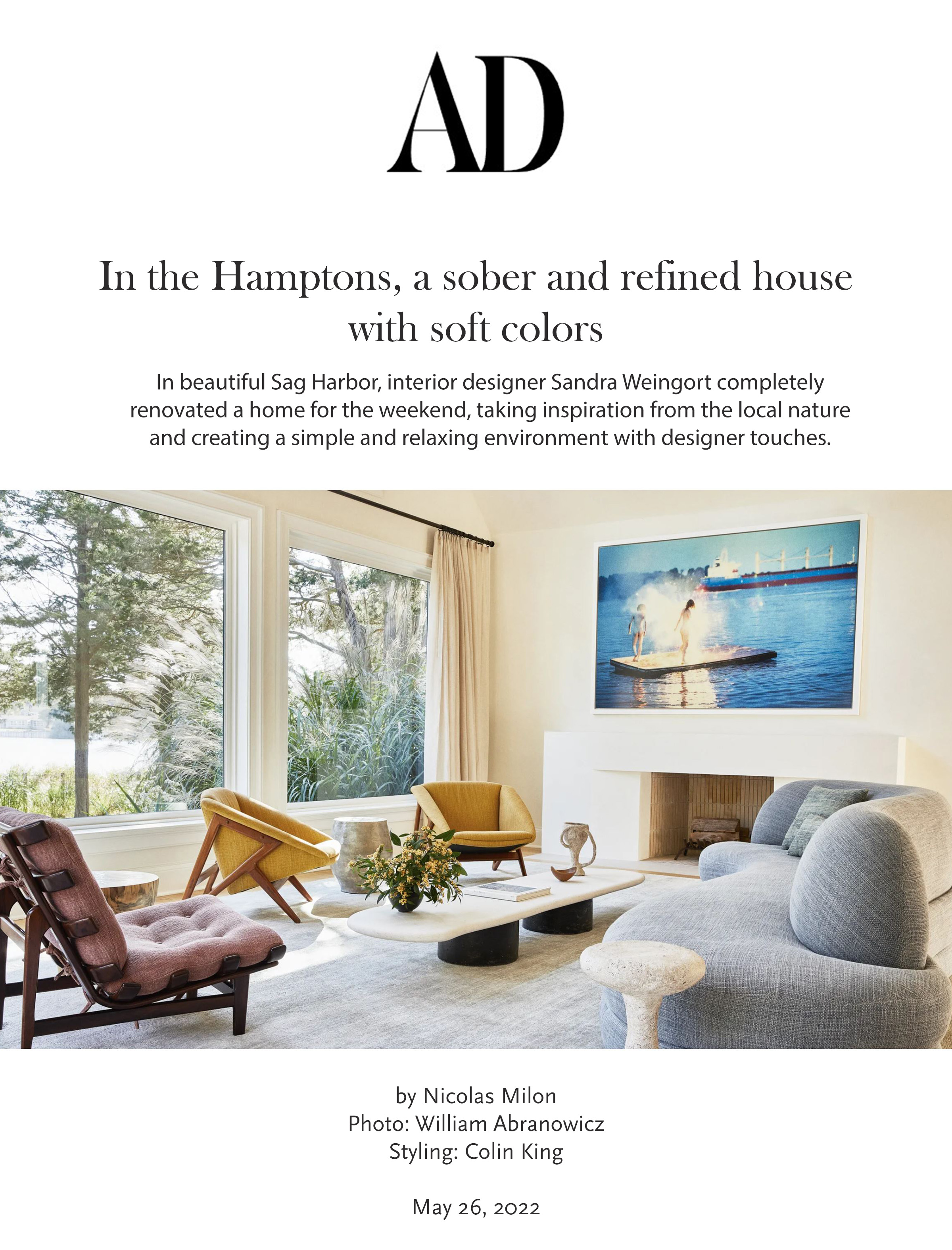 Architectural Digest | May 26, 2022 | FJ Hakimian